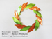 origami Cristmas wreath, Author : Masayo Kameyama, Folded by Tatsuto Suzuki